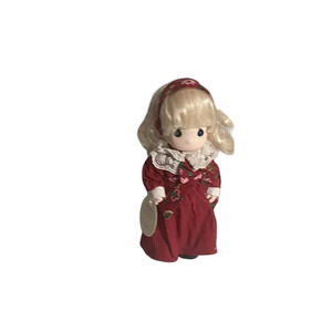 Vintage precious moments vinyl christmas doll 1354